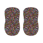 Graffiti Donut Pattern Print Bar Stool Covers
