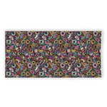 Graffiti Donut Pattern Print Beach Towel