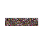 Graffiti Donut Pattern Print Bed Runner