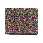 Graffiti Donut Pattern Print Bifold Wallet