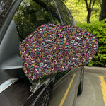 Graffiti Donut Pattern Print Car Side Mirror Covers