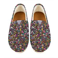 Graffiti Donut Pattern Print Casual Shoes
