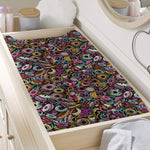Graffiti Donut Pattern Print Changing Pad Cover