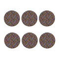 Graffiti Donut Pattern Print Coaster Set