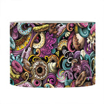Graffiti Donut Pattern Print Drum Lamp Shade