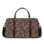 Graffiti Donut Pattern Print Duffle Bag