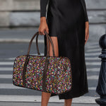 Graffiti Donut Pattern Print Duffle Bag