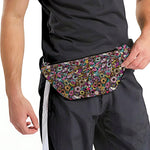 Graffiti Donut Pattern Print Fanny Pack