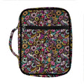 Graffiti Donut Pattern Print Front Pocket Bible Bag