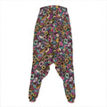 Graffiti Donut Pattern Print Hammer Pants