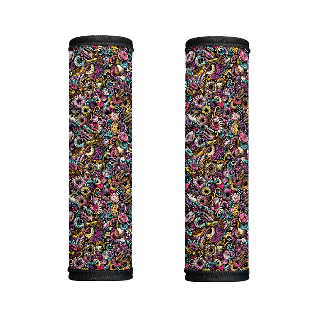 Graffiti Donut Pattern Print Handle Covers