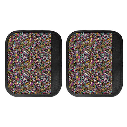 Graffiti Donut Pattern Print Handle Covers