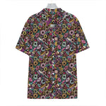 Graffiti Donut Pattern Print Hawaiian Shirt