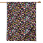 Graffiti Donut Pattern Print House Flag