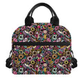 Graffiti Donut Pattern Print Insulated Lunch Bag