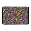 Graffiti Donut Pattern Print Kitchen Mat