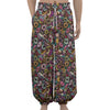 Graffiti Donut Pattern Print Lantern Pants