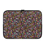 Graffiti Donut Pattern Print Laptop Sleeve