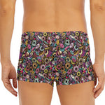 Graffiti Donut Pattern Print Men's Short Boxer Briefs