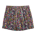 Graffiti Donut Pattern Print Mesh Shorts
