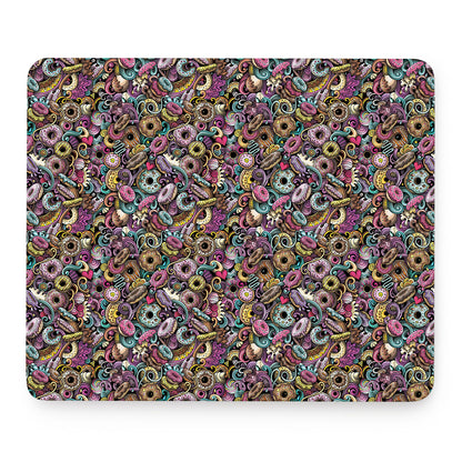 Graffiti Donut Pattern Print Mouse Pad