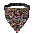 Graffiti Donut Pattern Print Over The Collar Dog Bandana