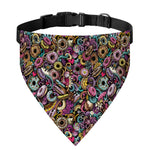 Graffiti Donut Pattern Print Over The Collar Dog Bandana