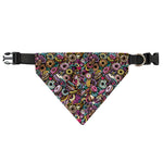 Graffiti Donut Pattern Print Over The Collar Dog Bandana