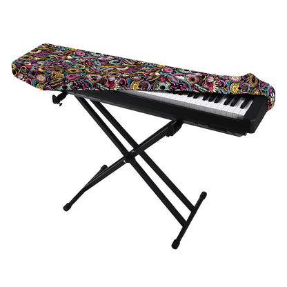 Graffiti Donut Pattern Print Piano Keyboard Cover