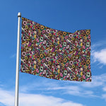 Graffiti Donut Pattern Print Polyester Flag