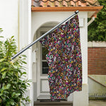 Graffiti Donut Pattern Print Polyester Flag