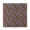 Graffiti Donut Pattern Print Silk Bandana