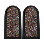 Graffiti Donut Pattern Print Skillet Handle Cover