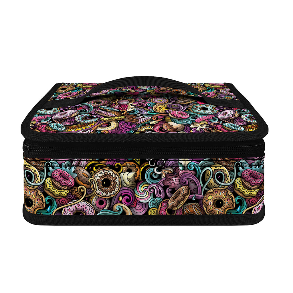 Graffiti Donut Pattern Print Small Lunch Bag