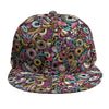 Graffiti Donut Pattern Print Snapback Cap