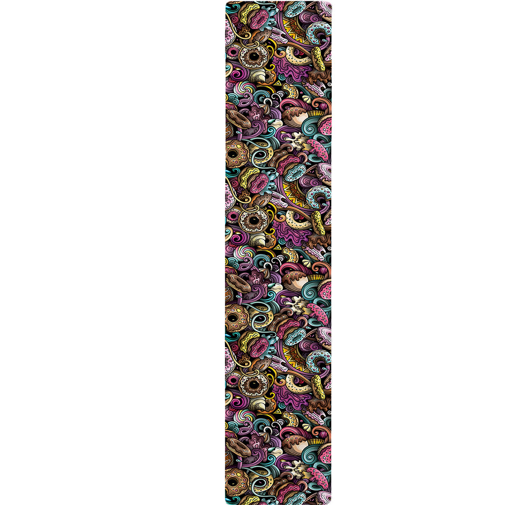 Graffiti Donut Pattern Print Table Runner