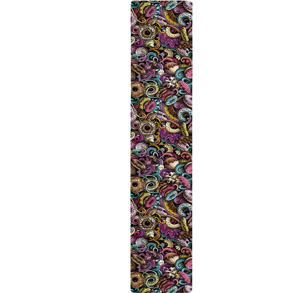 Graffiti Donut Pattern Print Table Runner