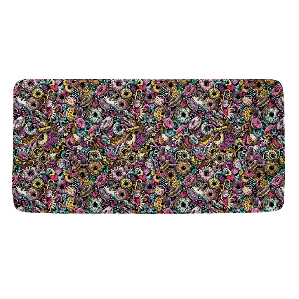 Graffiti Donut Pattern Print Towel