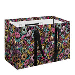 Graffiti Donut Pattern Print Utility Tote Bag