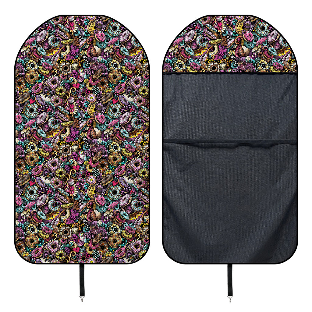 Graffiti Donut Pattern Print Waterproof Car Seat Cover