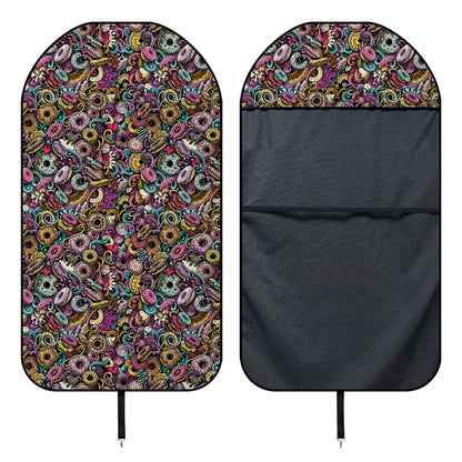 Graffiti Donut Pattern Print Waterproof Car Seat Cover