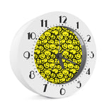 Graffiti Happy Emoji Pattern Print Alarm Clock
