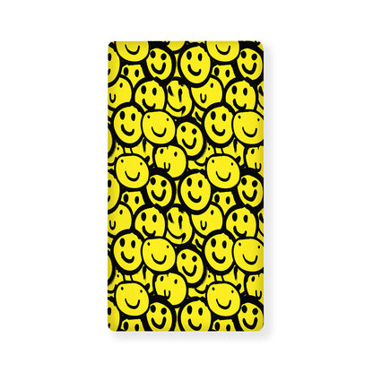 Graffiti Happy Emoji Pattern Print Baby Crib Sheet