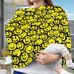 Graffiti Happy Emoji Pattern Print Baby Seat Cover