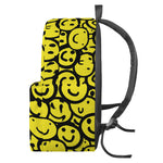 Graffiti Happy Emoji Pattern Print Backpack