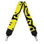 Graffiti Happy Emoji Pattern Print Bag Strap