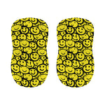Graffiti Happy Emoji Pattern Print Bar Stool Covers