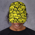 Graffiti Happy Emoji Pattern Print Baseball Cap