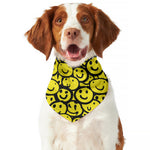 Graffiti Happy Emoji Pattern Print Dog Bandana