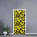 Graffiti Happy Emoji Pattern Print Door Sticker